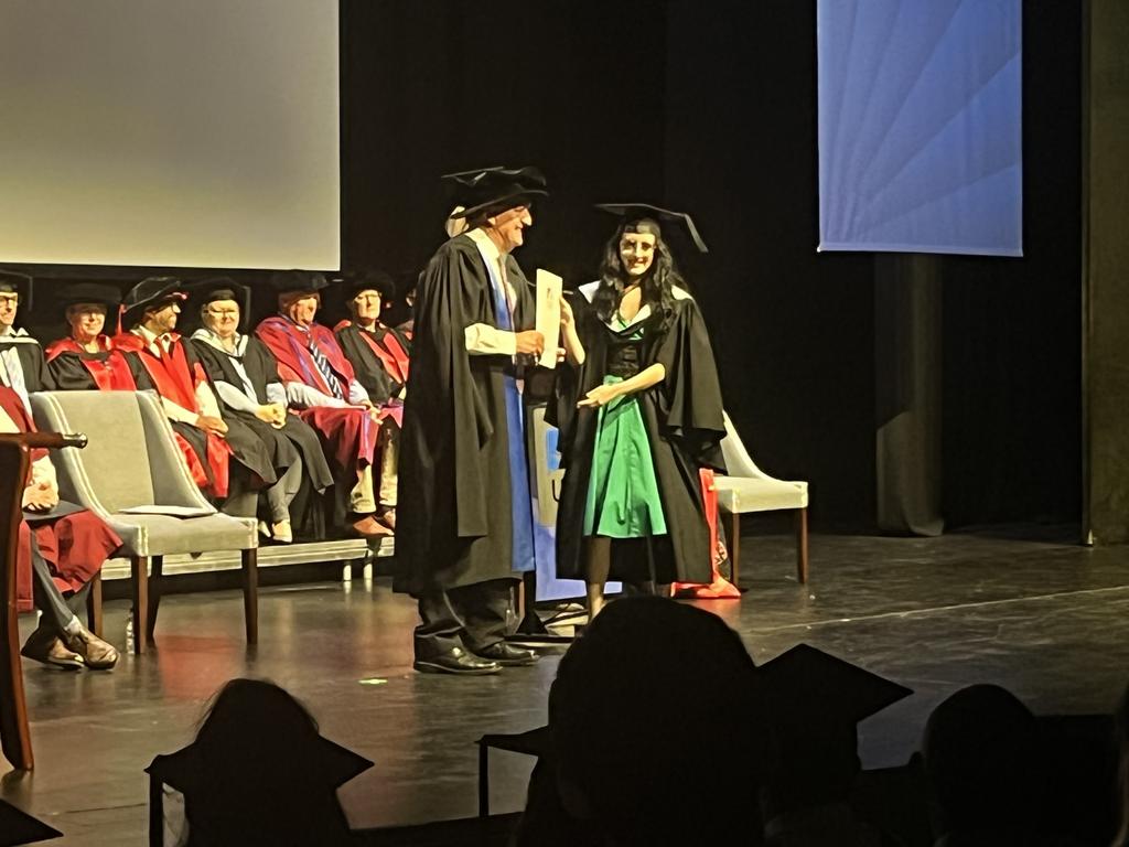 The University of the Sunshine Coast graduation ceremony at Maryborough's Brogla Theatre.