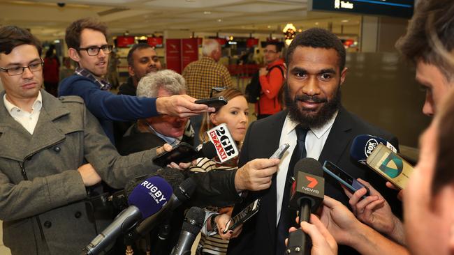 Former NRL star Marika Koroibete about to leave for the Wallabies Spring Tour on Friday.