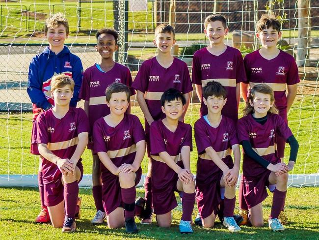 TAS United's U13 Lions  Sol Ahmed, Austen Ball, Lachlan Bateman, Jordan Choi, Charlie Donald, Isaac Desta,Charlie Lowis, Tokota Mears, Will Morley, Joseph Page, Lewis Sharp and Nathaniel Thompson are Football Queensland Darling Downs Team of the Week.