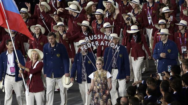 Maria Sharapova was the Russian flag bearer at the London Games.