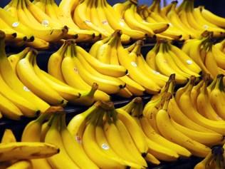 Bananas. Generic photo of bananas on shelf.