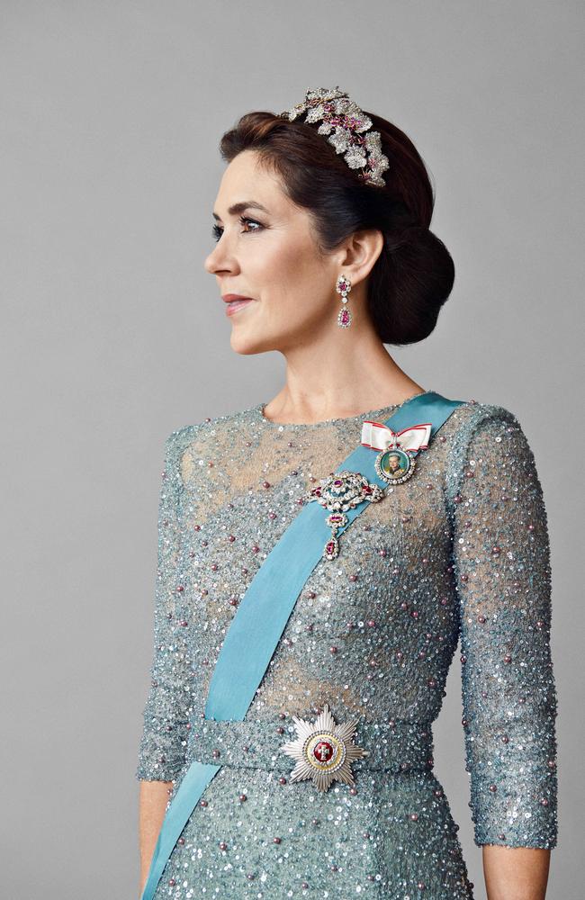 A stunning new official portrait of Crown Princess Mary of Denmark has been released ahead of her 50th birthday. Picture Hasse Nielsen