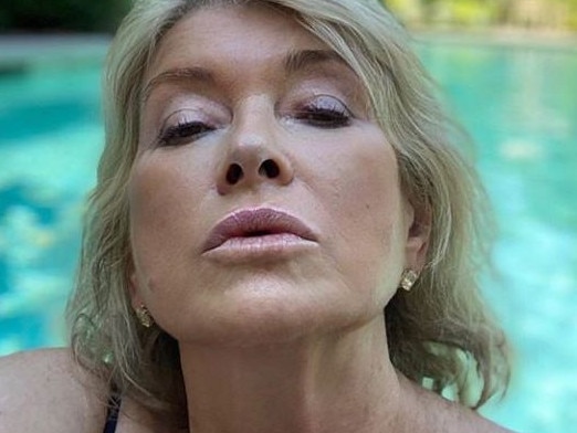 Martha Stewart, 78, sizzles in pool selfie. Picture: Instagram