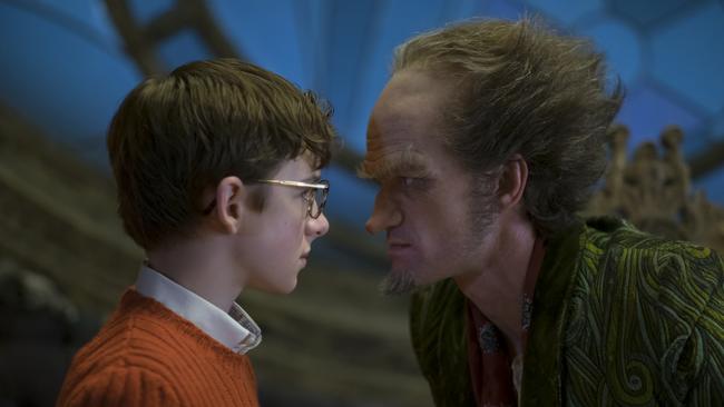 Klaus Baudelaire faces the evil Count Olaf in <i>A Series of Unfortunate Events</i>, streaming on Netflix<i>.</i>