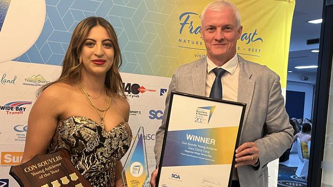 Following in the footsteps of her partner Ben Souvlis, Sara Diana Faraj was the winner of the Con Souvlis Young Achiever Award.