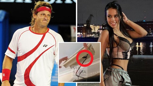 David Nalbandian is being sued for filming his ex with a hidden camera.