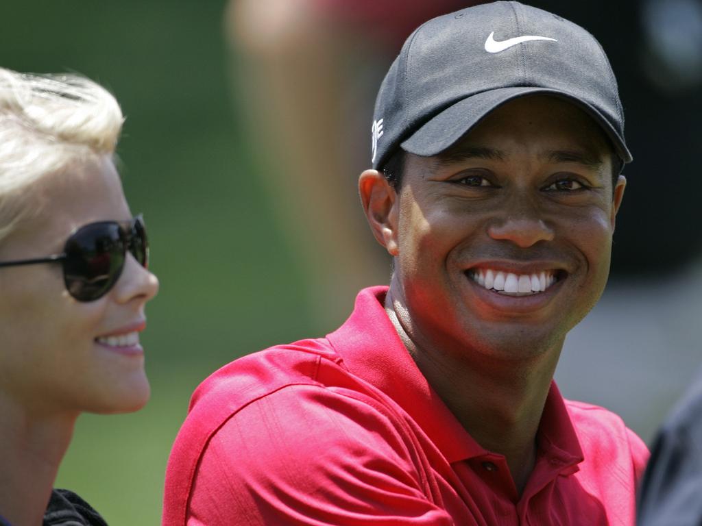 Golfer Tiger Woods with ex-wife Elin Nordegren in 2008. They separated the following year. Picture: AP