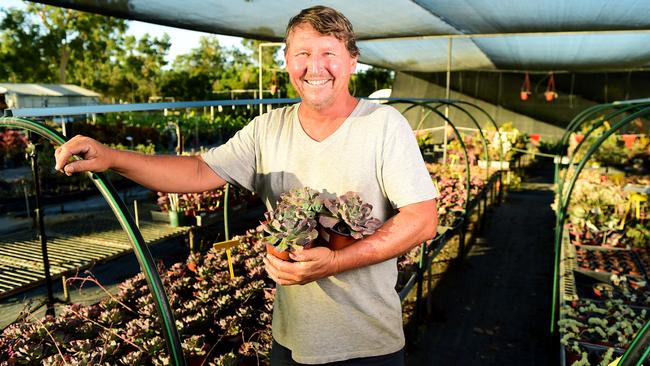 Ron Williams from Ron's Plant Farm, is finally getting his business back to normal after the Townsville Flood and COVID-19. Picture: Alix Sweeney