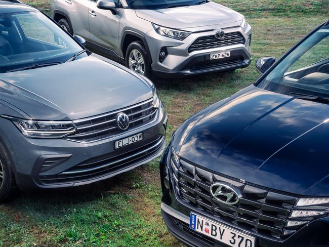 Photo of comparison test between Hyundai Tucson, Toyota RAV4 and Volkswagen Tiguan