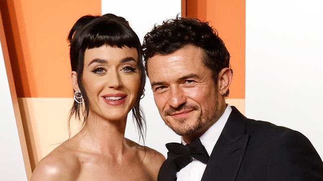Katy Perry and husband Orlando Bloom at the 2025 Vanity Fair Oscar Party. Picture: Taylor Hill/FilmMagic