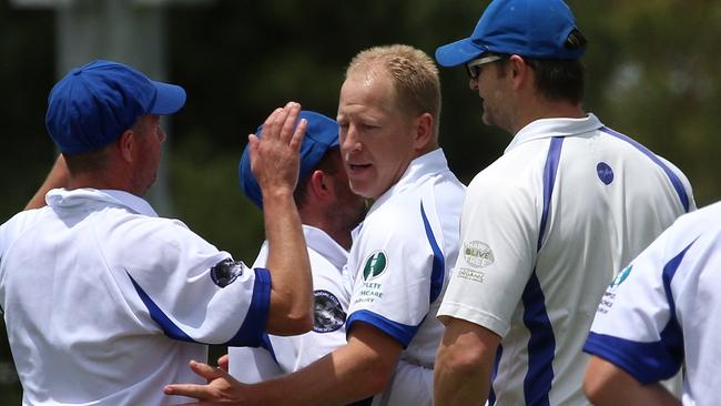 Sunbury had reason to celebrate on Saturday after claiming its first win of the GDCA season. Picture: Hamish Blair