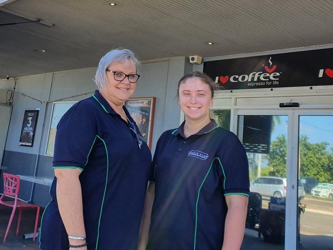 Tosh's Convenience Store's Janelle Hamilton and Caitlin Denziger are gearing up for Christmas trade.