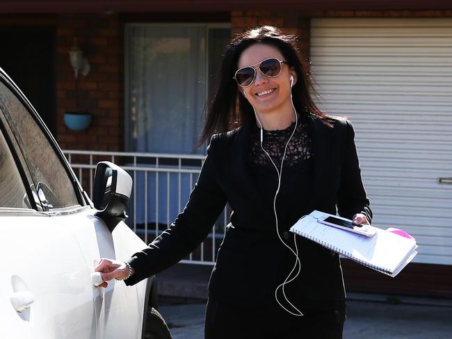 Emma Husar has denied rumours she pulled a Basic Instinct move and flashed a male staffer.