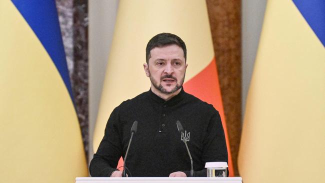 Ukrainian President Volodymyr Zelensky Mr Zelensky also demanded ‘a reaction from the United States, Europe, and everyone in the world who wants peace’ in his post online. Picture: AFP