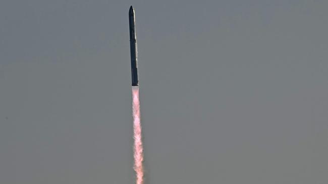 SpaceX Starship lifts off from Starbase in Boca Chica, Texas, for its sixth flight test. Picture: AFP.