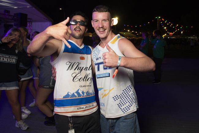 Schoolies celebrate at Victor Harbor. Picture: Brett Hartwig