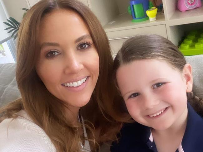 WEEKEND TELEGRAPHS SPECIAL. MUST TALK WITH PIC ED JEFF DARMANIN BEFORE PUBLISHING.. Kyly Clarke as seen in instagram posts. Daughter Kelsey Lee's first day at school.