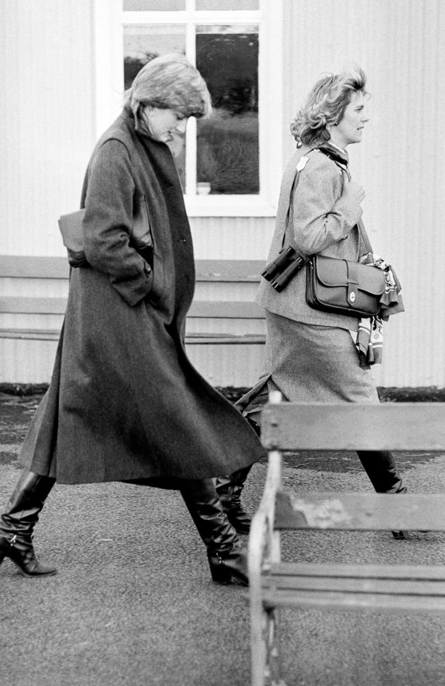 Princess Diana with the then Camilla Parker-Bowles. ‘There were three people in this marriage,’ Diana later said. Picture: Getty Images