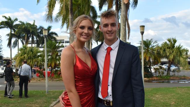 Tilayna Nissen and Kane Parkins at the Mackay State High School formal at the MECC, on Wednesday November 18. Picture: Zizi Averill