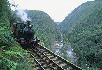 More than a tourist attraction ... the West Coast Railway is a memorial to the pioneers of Tasmania's west