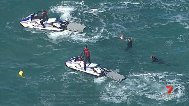 Jetskis involved in the search and rescue mission this morning. Picture: 7News