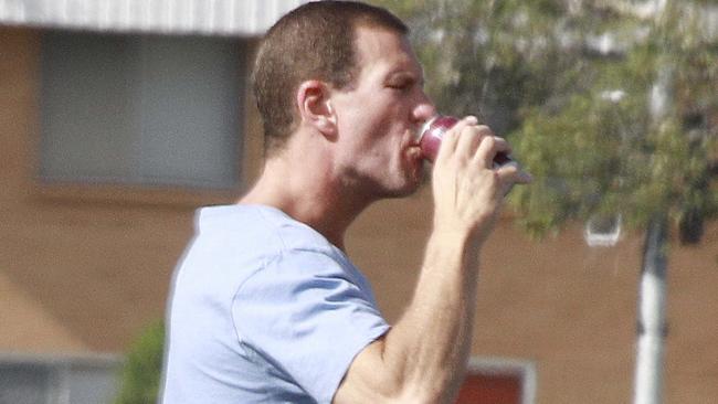 Matthew Perrin outside his Gold Coast home, after his release from jail in June.