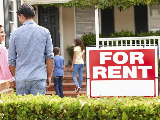 Family outside home for rent. Picture: THINKSTOCK