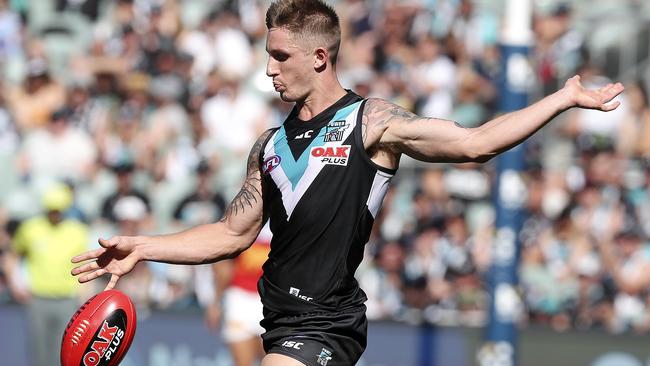 07/04/18 - AFL - Round 3, Port Adelaide v Brisbane at the Adelaide Oval. Hamish Hartlett. Picture SARAH REED