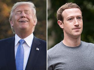 Donald Trump and Mark Zuckerberg.