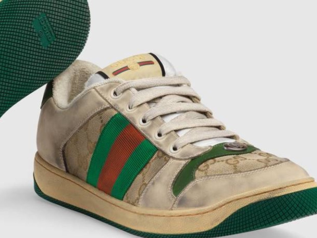 Worn look store gucci trainers