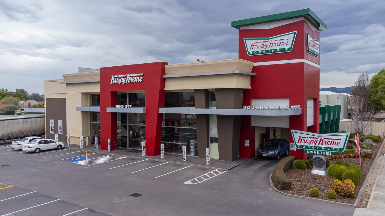 Adelaide’s Krispy Kreme factory and outlet at West Croydon are contained within one site.