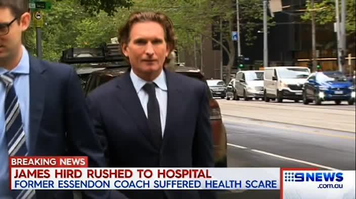 James Hird hospitalised after health scare