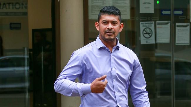 Abrar Matin Alif outside Fairfield Court House where he was sentenced for high-range drink driving on a lawnmower. Picture: Justin Lloyd