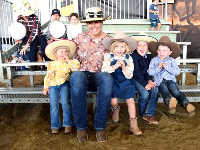 BEEF AUSTRALIA 21: Matilda, Nadene Emily, Samuel and Harrison Holland at the Bluey Meet and Greet