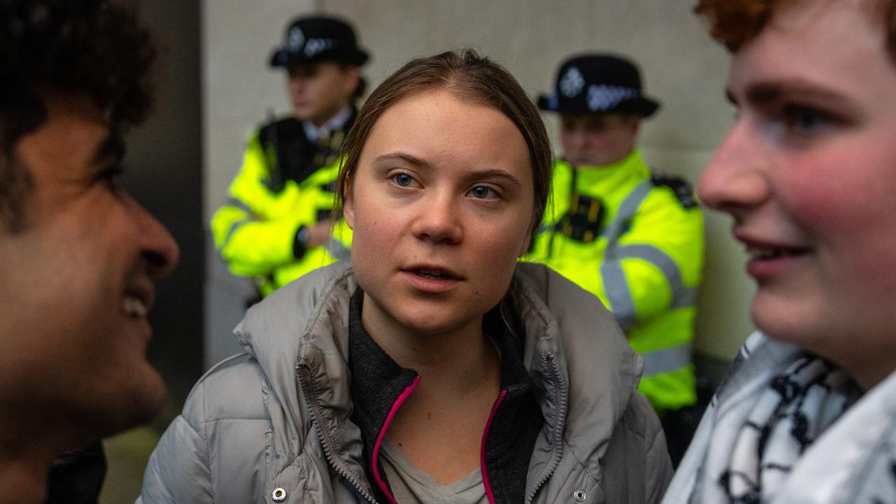 Swedish climate activist Greta Thunberg leaves Westminster Magistrates Court after being acquitted on February 2, 2024 in London, England. (Photo by Carl Court/Getty Images)