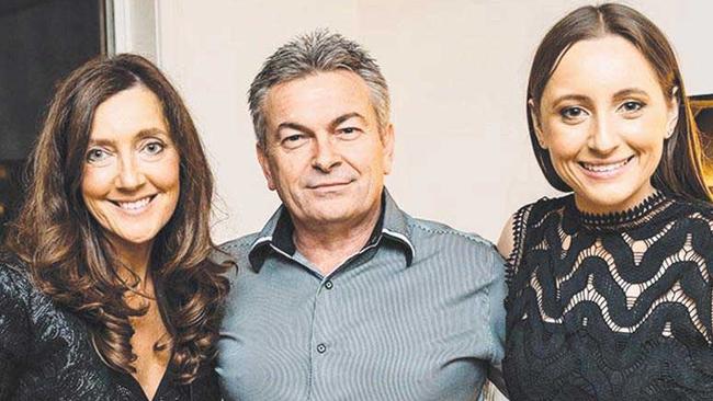 Karen Ristevski with husband Borce and daughter Sarah.