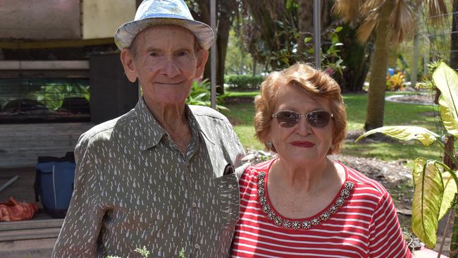 Gordon and Joyce Crichton with their plants for sale at the Orchid Extravaganza at Queens Park. Photo: Janessa Ekert