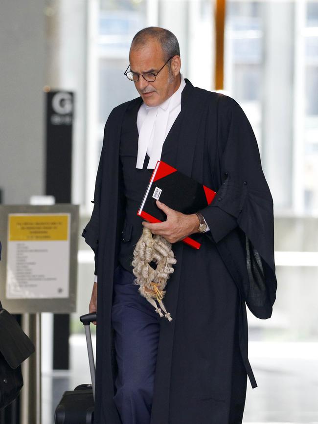 Lars Falcongreen, Aaron James’ defence barrister . Picture: NCA NewsWire/Tertius Pickard