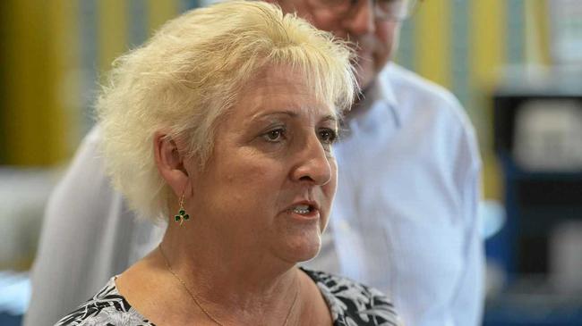 Member for Capricornia Michelle Landry at the Tropical Pineapple plant outside Yeppoon to announce a job creation package. Picture: Chris Ison ROK160318cpineapple4