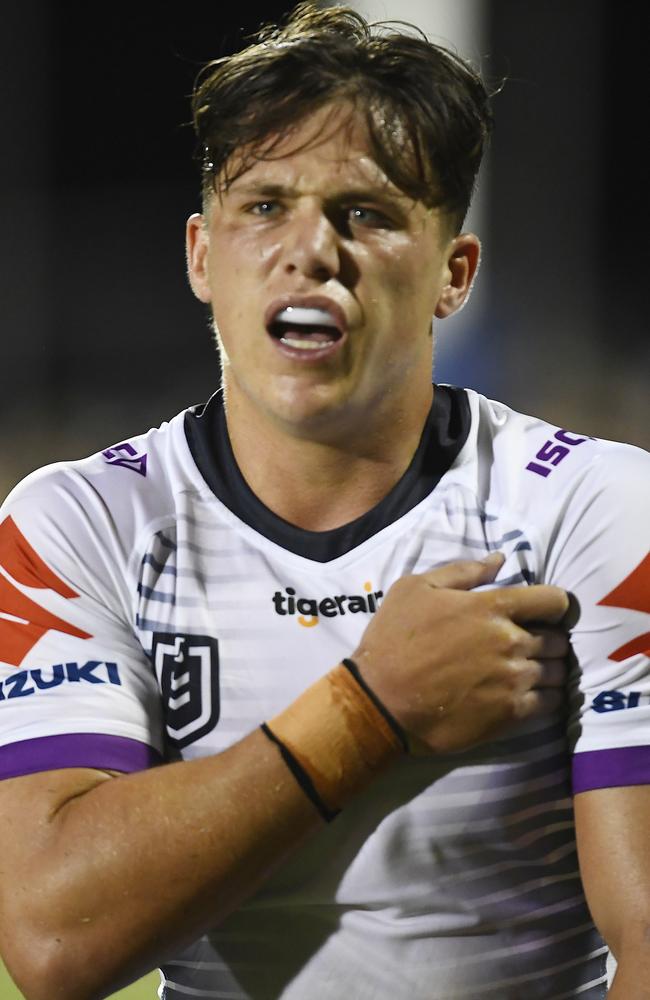 Storm fullback Scott Drinkwater faces time on the sidelines. (Photo by Ian Hitchcock/Getty Images)