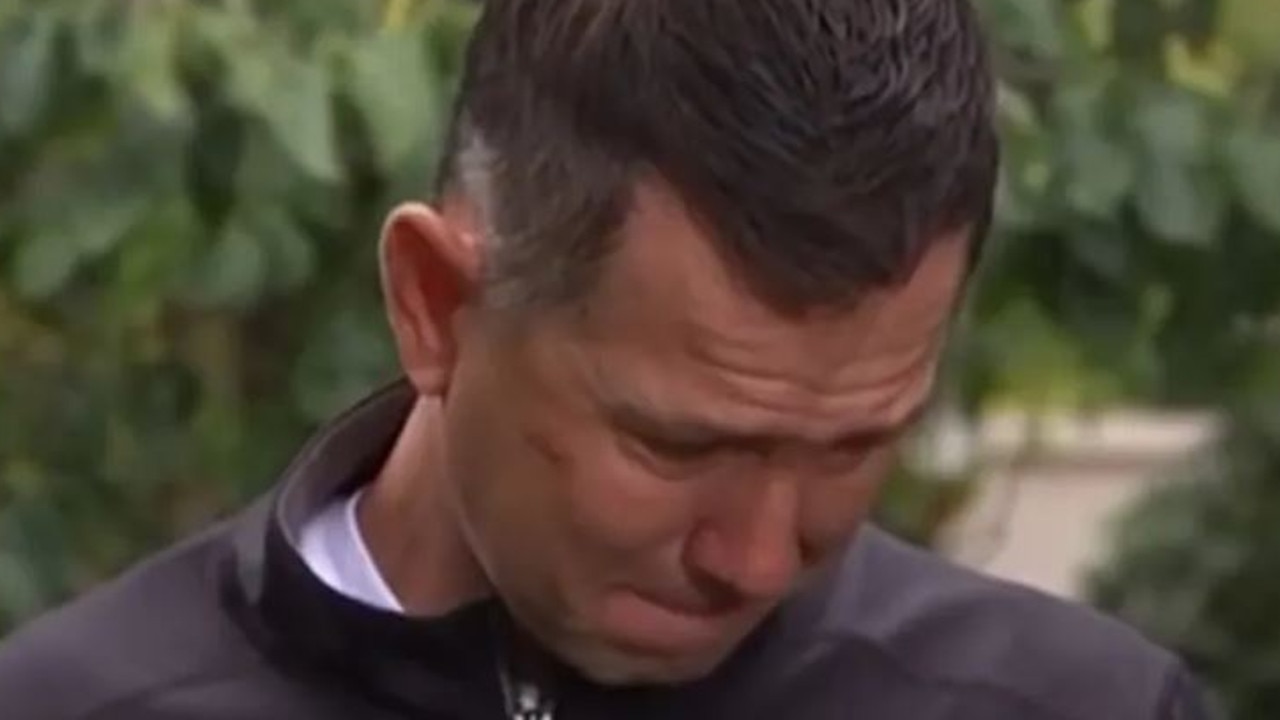 Ricky Ponting had an emotional moment.