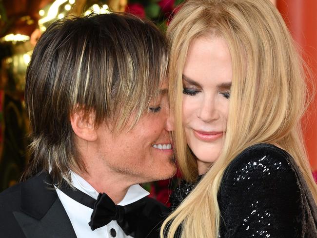 Australian-US musician Keith Urban and his wife US-Australian actress Nicole Kidman attend the 95th Annual Academy Awards at the Dolby Theatre in Hollywood, California on March 12, 2023. (Photo by ANGELA WEISS / AFP)