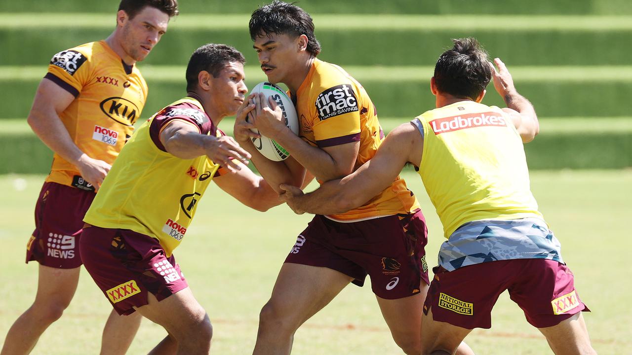Brendan Piakura was one of the first Broncos to contract the virus. Picture: Liam Kidston