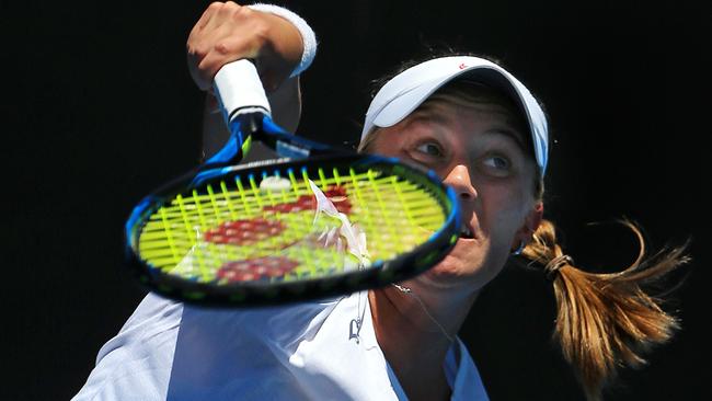 Australian youngster Zoe Hives takes on Caroline Garcia on 1573 Arena today. Picture: Mark Stewart