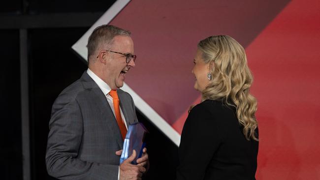 New Australian of the Year Taryn Brumfitt has already asked Prime Minister Anthony Albanese for a meeting. Picture: NCA NewsWire / Gary Ramage