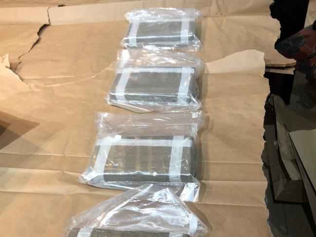 Illegal drugs with an estimated street value of $2m including cocaine seized in Sydney in June.