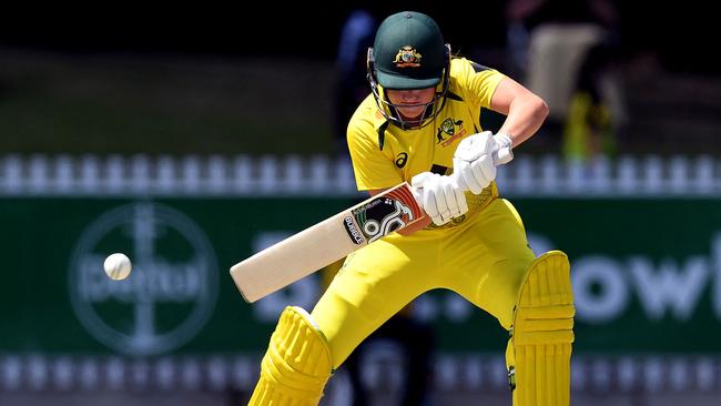 Australia's Alyssa Healy made 42 in the final ODI against England (Photo by William WEST / AFP)