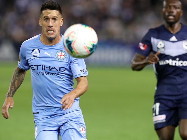 Melbourne City’s Javier Cabrera. Picture: Michael Klein.