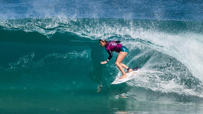 Sally Fitzgibbons is one of Australia’s finest surfers. Picture: WSL/Getty Images