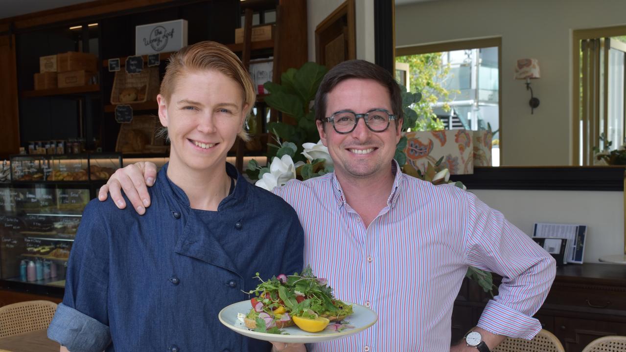 Head Chef Sacha Ryan-Dryden and Owner Tim Lepoutre of Brontes in Noosaville